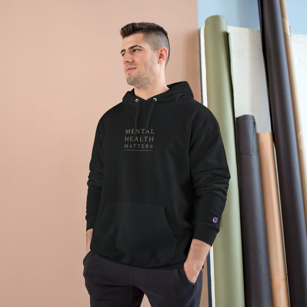 Mental Health Matters Hoodie — 'Protect Your Peace' Champion-Style Pullover