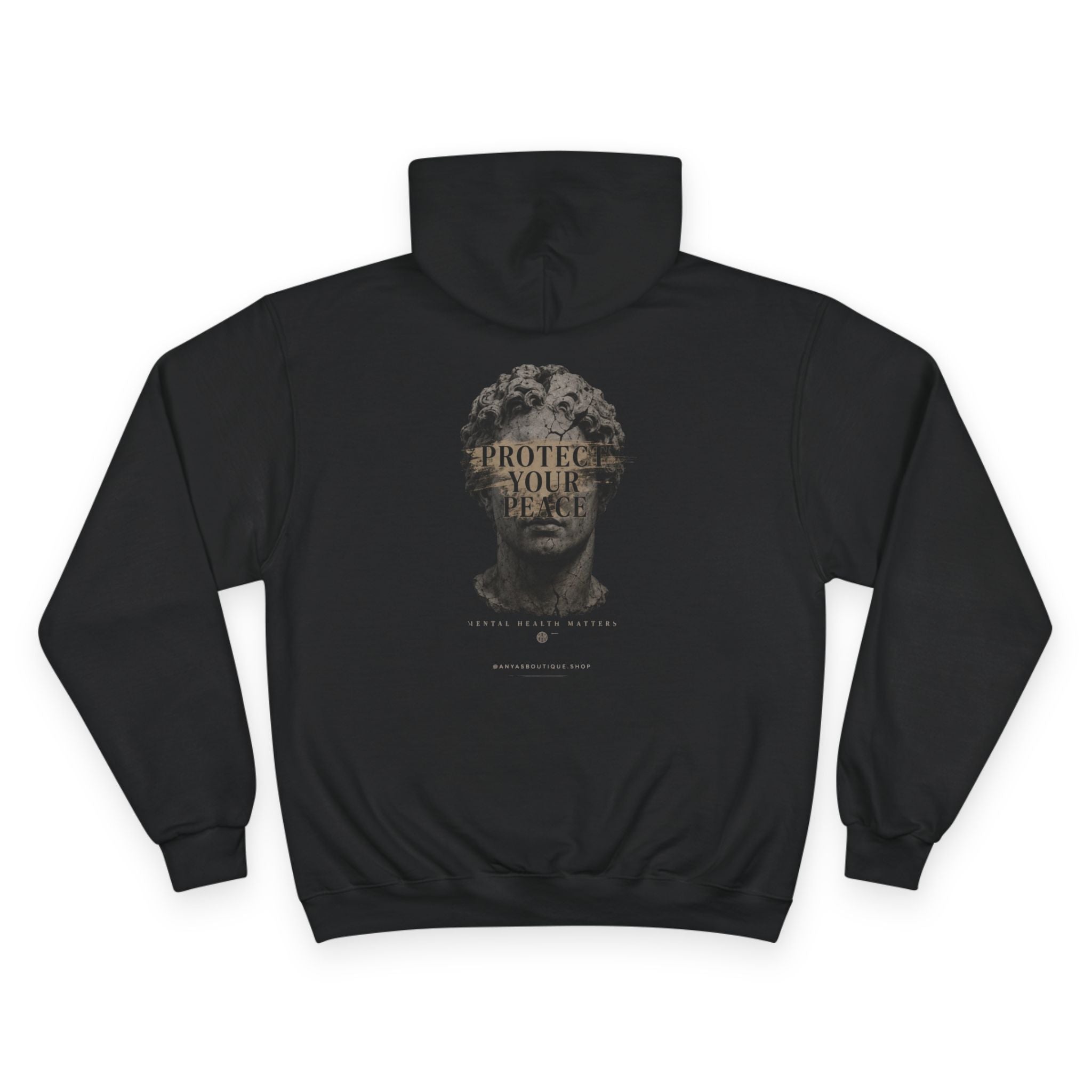 Mental Health Matters Hoodie — 'Protect Your Peace' Champion-Style Pullover