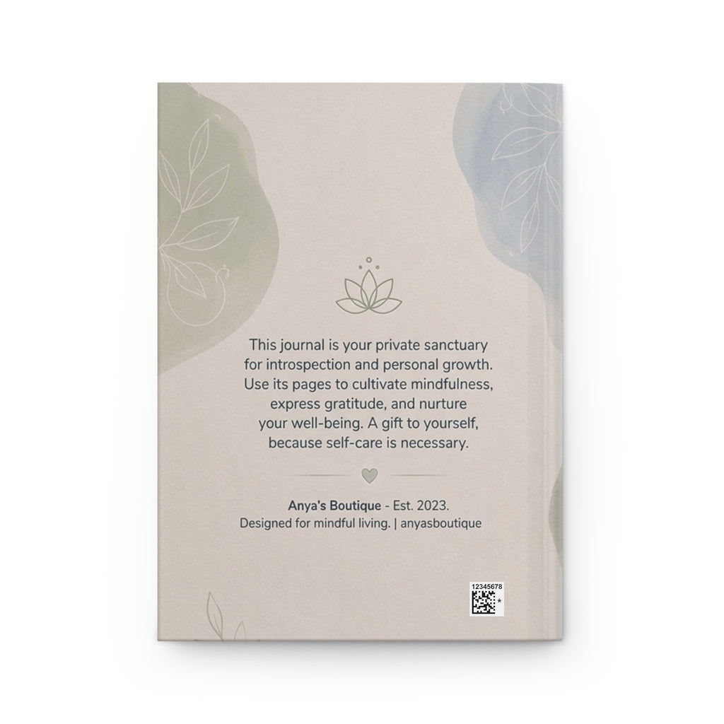 Self-Care Hardcover Journal — Mind, Body, You Guided Wellness Notebook