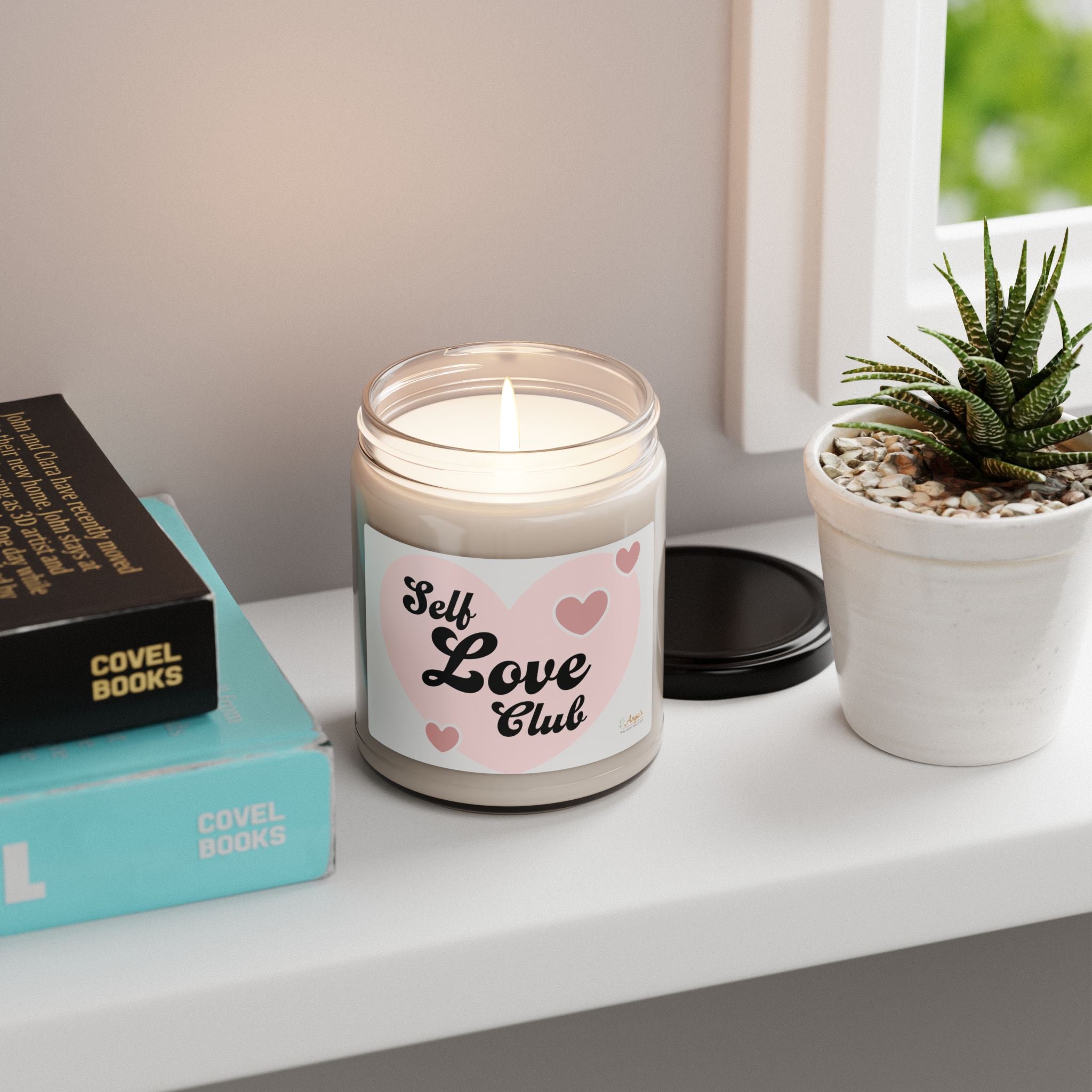 Self Love Club Soy Candle — 9oz Scented Jar (Self-Care Gift)