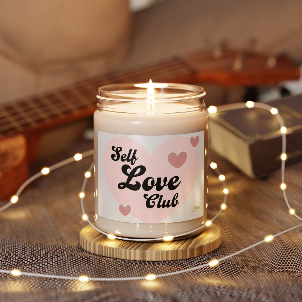 Self Love Club Soy Candle — 9oz Scented Jar (Self-Care Gift)