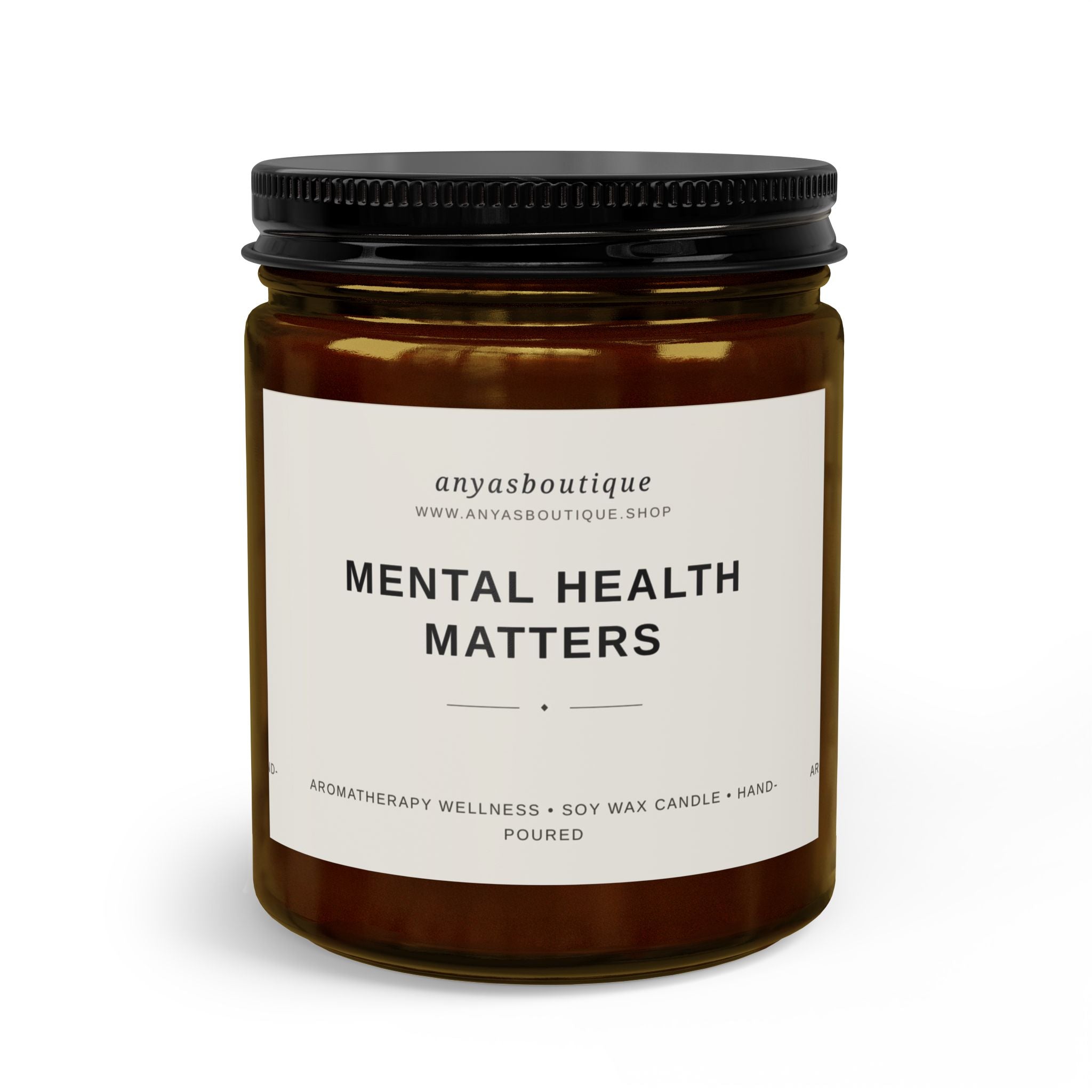 Mental Health Matters Candle Set — Soy Jar Candle with Matches & Wick Trimmer