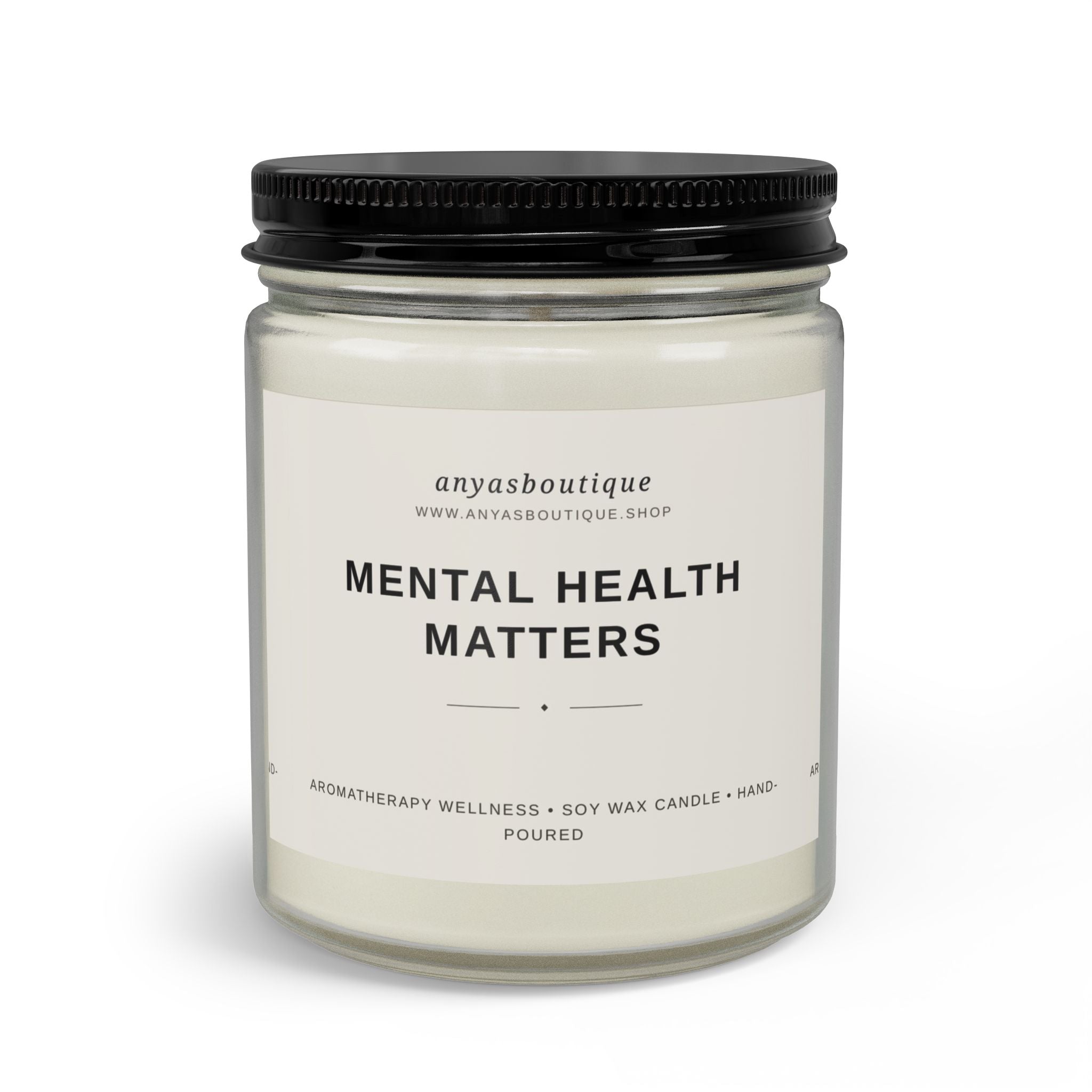 Mental Health Matters Candle Set — Soy Jar Candle with Matches & Wick Trimmer