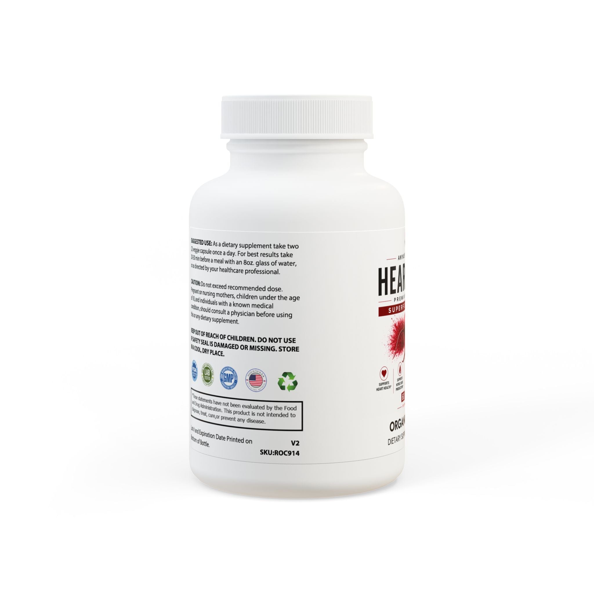HeartBeet + Organic Beetroot Capsules