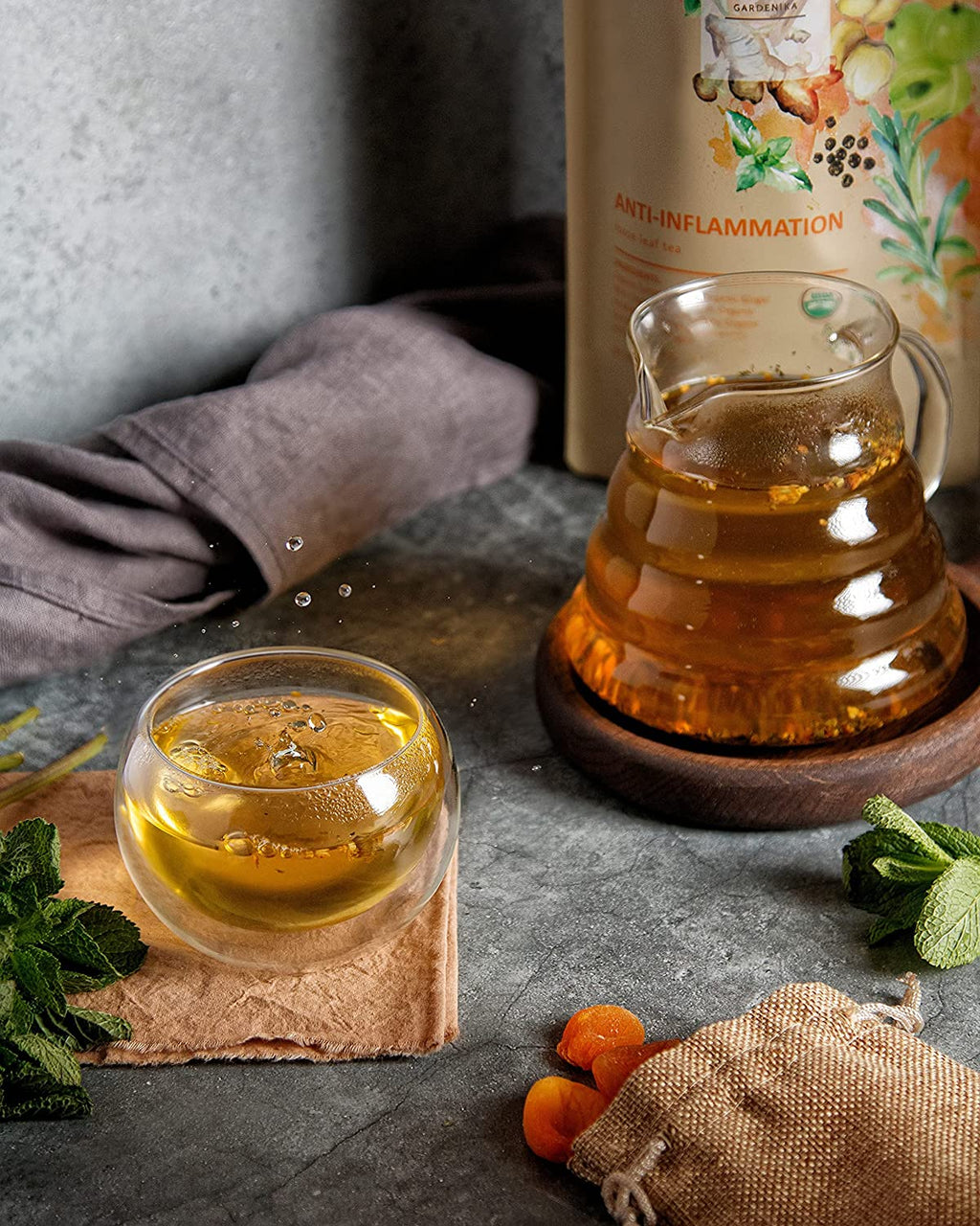Anti-Inflammatory Loose Tea, Daily Comfort & Wellness Support - Ayurvedic Blend with Turmeric - Ginger & Cinnamon - Herbal & Caffeine-Free - Organic & Kosher
